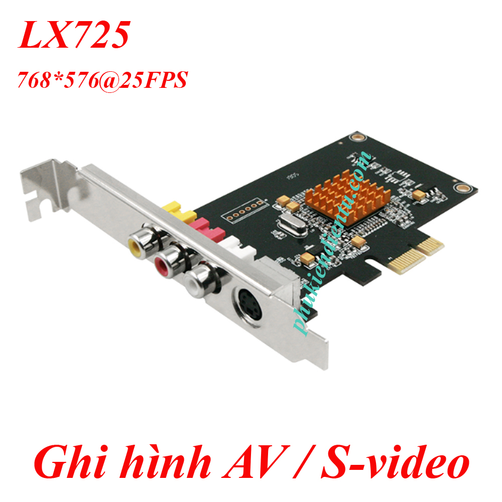 Card ghi hình cho máy nội soi- máy siêu âm AV S-Video PCIE 1X LX725 , LB725