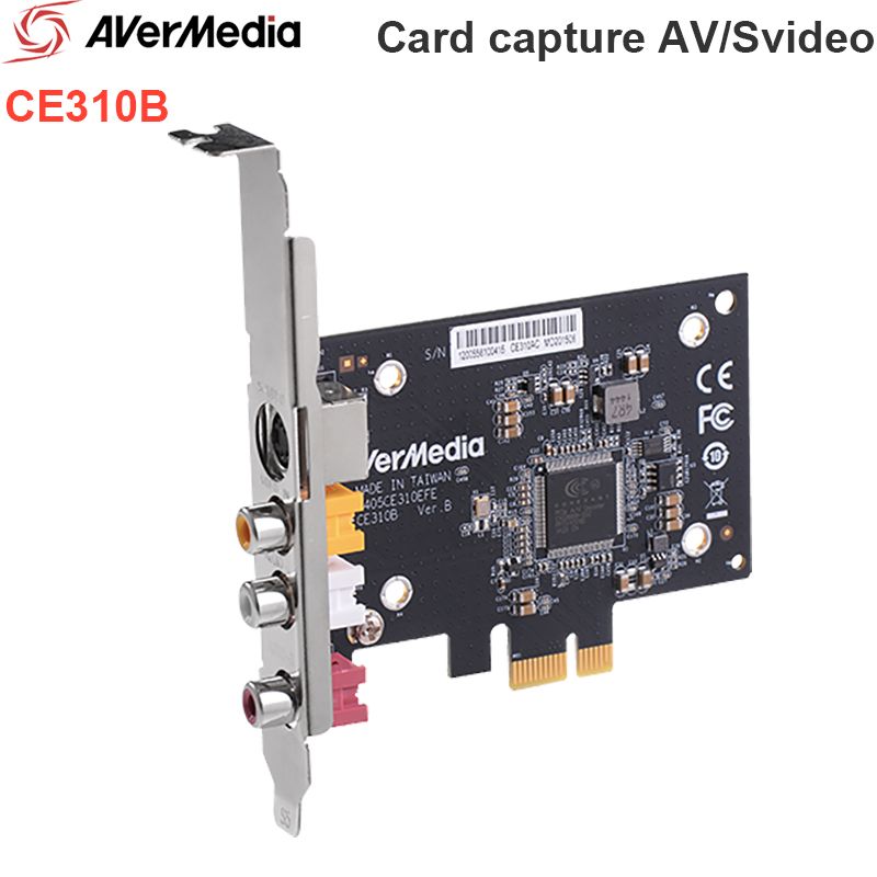  Card ghi hình AverMedia CE310B PCIe 1X to Video, S-Video 