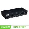 Bộ chia HDMI 1x4 | 8 Port, hỗ trợ 3D, Full HD1080P vỏ hợp kim B-GO