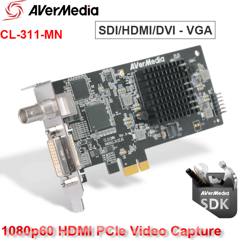 card ghi hình SDI HDMI DVI VGA PCI-E card 1080P60fps Avermedia CL311-MN