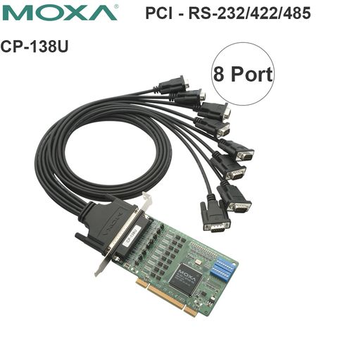 cạc pci ra 8 cổng rs422 485 232 moxa cp-138u