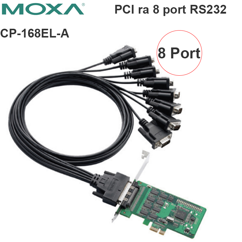 PCI-Express 1X to 8 Port RS232 Moxa CP-168EL-A
