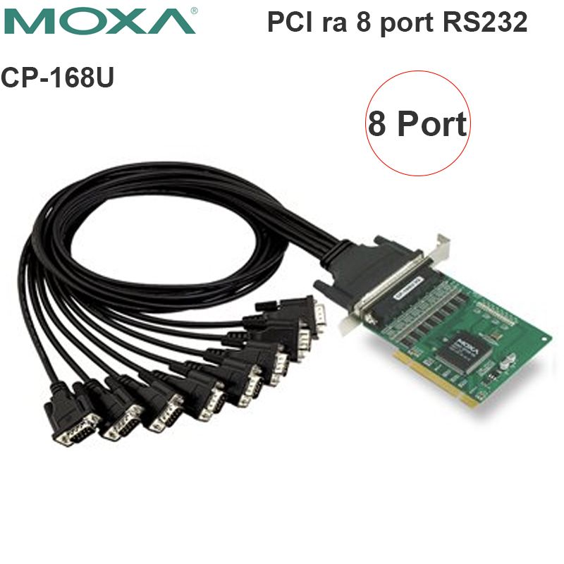  Moxa CP-168U 8 Port RS232 Universal PCI serial onboard 