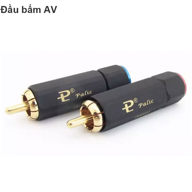 Rắc nối RCA (AV) Palic cho cáp 10mm (1 chiếc)