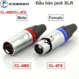  Đầu hàn cổng XLR Cannon 4PIN Coraon CL-4MX đực - CL-4FX cái (1 chiếc) 