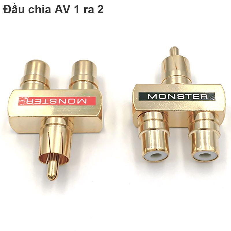 Rắc chia RCA 1 ra 2 Monster (1 chiếc)