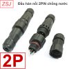 Đầu hàn jack nối Cáp điện Dây loa 2pin chống nước IP67 M16 ZSJ