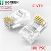 Hạt mạng, đầu bấm mạng CAT6 UTP Ugreen 60558 ( hộp 100 hạt )