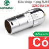 Giắc cắm đầu chụp mạng RJ45 vỏ nhôm Gorizon GZ801M-CR/B