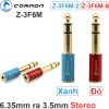 Đầu chuyển đổi Audio 6.35mm đực sang 3.5mm cái CORAON Z-3F6M