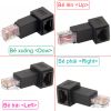 Đầu đổi RJ45 đực ra RJ45 cái bẻ góc - Đầu nối mạng bẻ góc 1 đầu đực 1 đầu cái