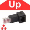 Đầu đổi RJ45 đực ra RJ45 cái bẻ góc - Đầu nối mạng bẻ góc 1 đầu đực 1 đầu cái