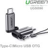 Đầu đổi Micro USB đực sang USB type C cái Ugreen 50590