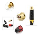  Đầu hàn jack cắm AV/RCA cái female cho thiết bị âm thanh mạ vàng 24K Coraon Z-373-FBG 