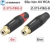  Đầu hàn jack cắm AV/RCA cái female cho thiết bị âm thanh mạ vàng 24K Coraon Z-373-FBG 