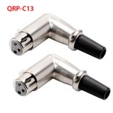  Đầu hàn giắc Cannon XLR bẻ góc Soundking Female QRP-C13 & Male QRP-C14 