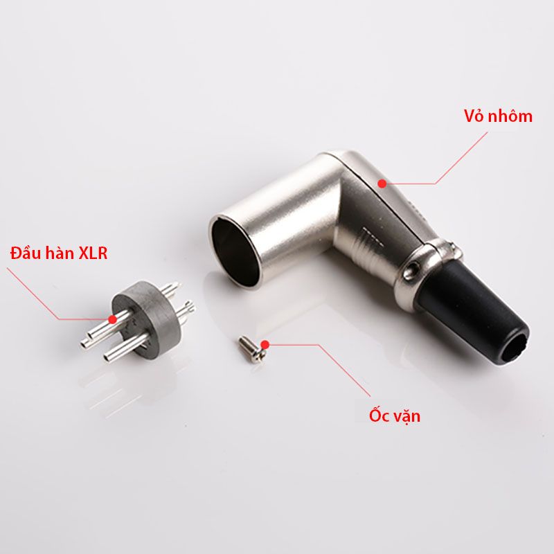  Đầu hàn giắc Cannon XLR bẻ góc Soundking Female QRP-C13 & Male QRP-C14 