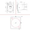 Đầu cắm bấm cáp mạng âm tường âm sàn CAT5 I Nhân mạng RJ45/CAT5E âm tườngCoraon Z-RJ45