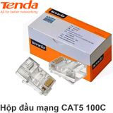  Hạt mạng Tenda Rj45 hộp 100 hạt, dùng cho dây mạng CAT5, 5e TD-1013C 