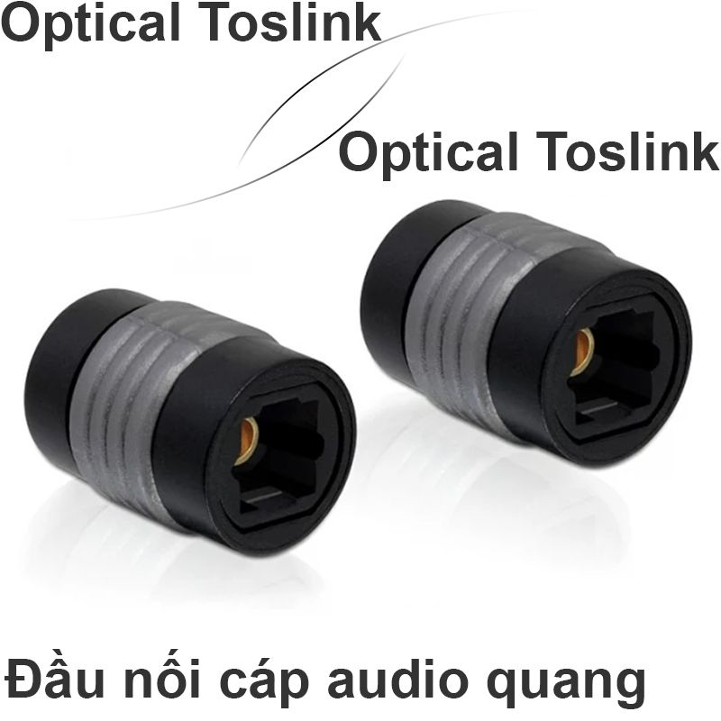 Đầu nối cáp audio quang toslink 2 đầu cái - Optical to Optical Female