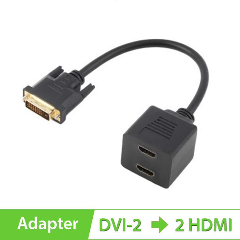 Cáp chuyển đổi DVI-D Male sang 2xHDMI Female, Cáp DVI phụ kiện điện tử