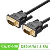 Cáp RS232 DB9 COM9 nối thẳng 2 đầu đực male - male UGREEN 1.5M 2M 3M 5M