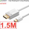 Cáp Mini Displayport to Displayport 1.5M  2M  3M Ugreen hỗ trợ 4K60Hz (màu trắng)