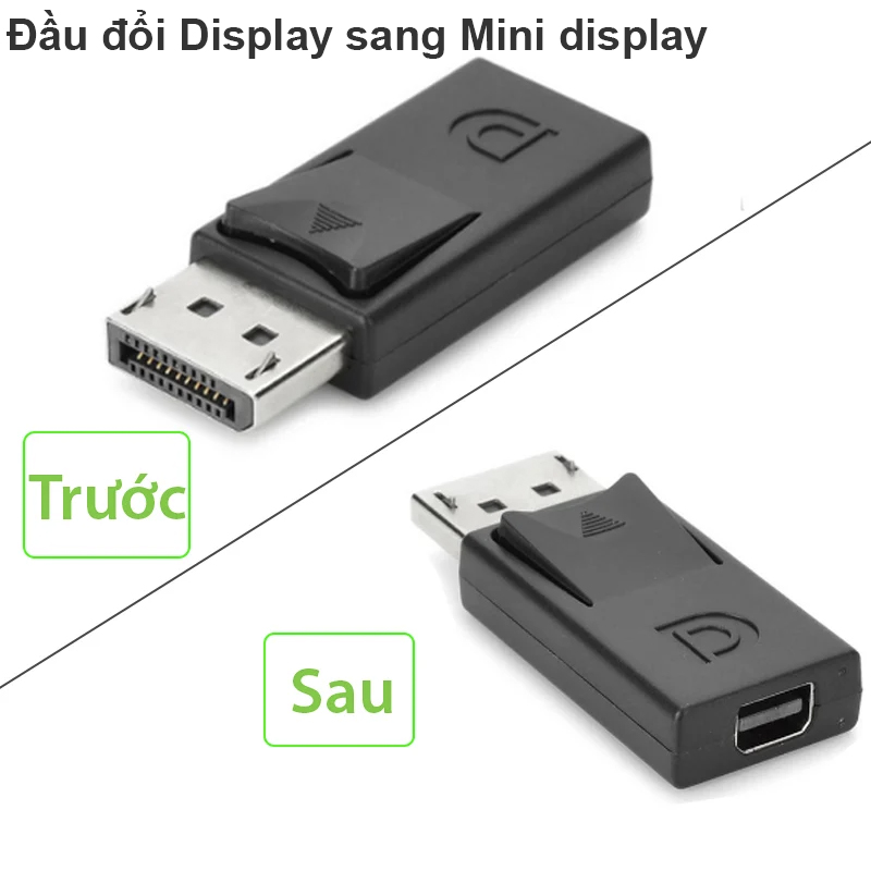 Displayport Male to Mini Displayport Female