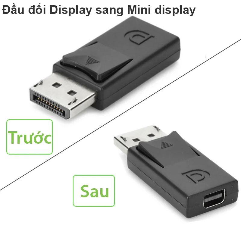 Displayport Male to Mini Displayport Female