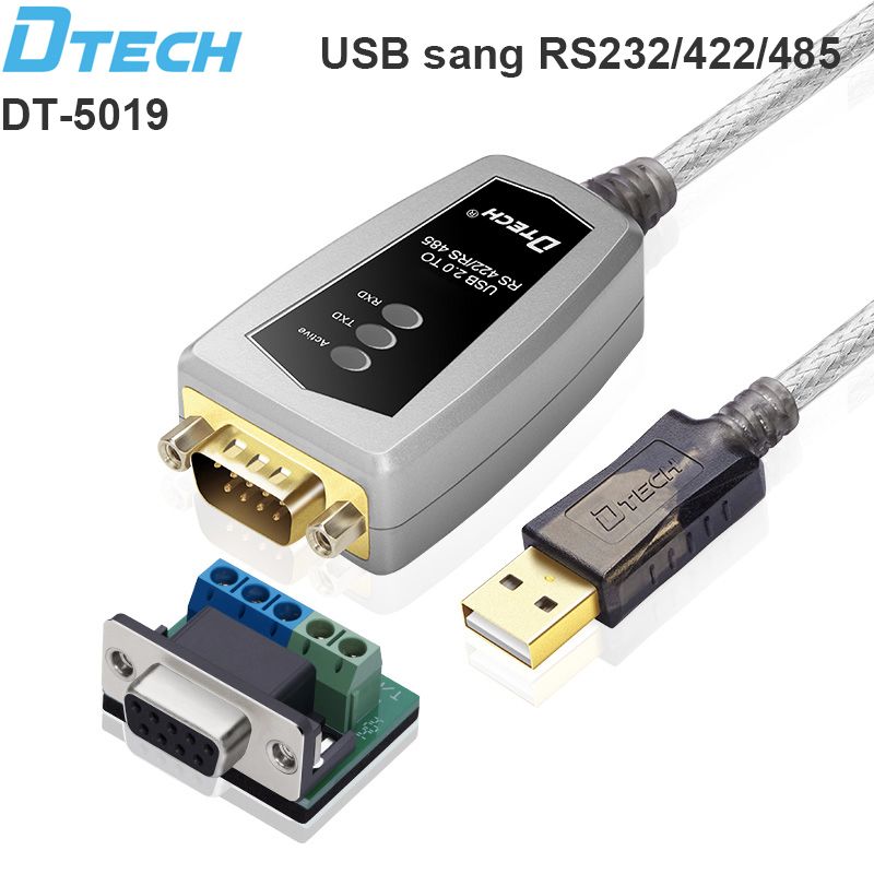  Cáp USB2.0 sang RS485/422 DTECH DT-5019 