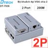 Bộ khuếch đại và chia VGA audio 1 ra 4 200 mét DTECH DT-7036