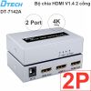 Bộ chia HDMI V1.4 4K30Hz 3D 4 cổng DTECH DT-7144A