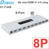 Bộ chia HDMI V1.4 4K30Hz 3D 8 cổng DTECH DT-7148A