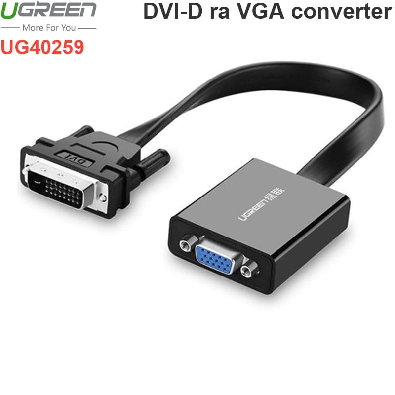 DVI 24+1 to VGA adapter UGREEN 40259 1080P