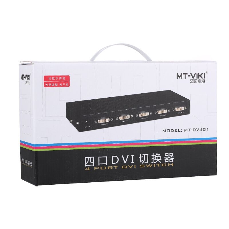  Bộ gộp DVI 4 vào 1 - Switch DVI 4 in 1 out MT-VIKI MT-DV401 