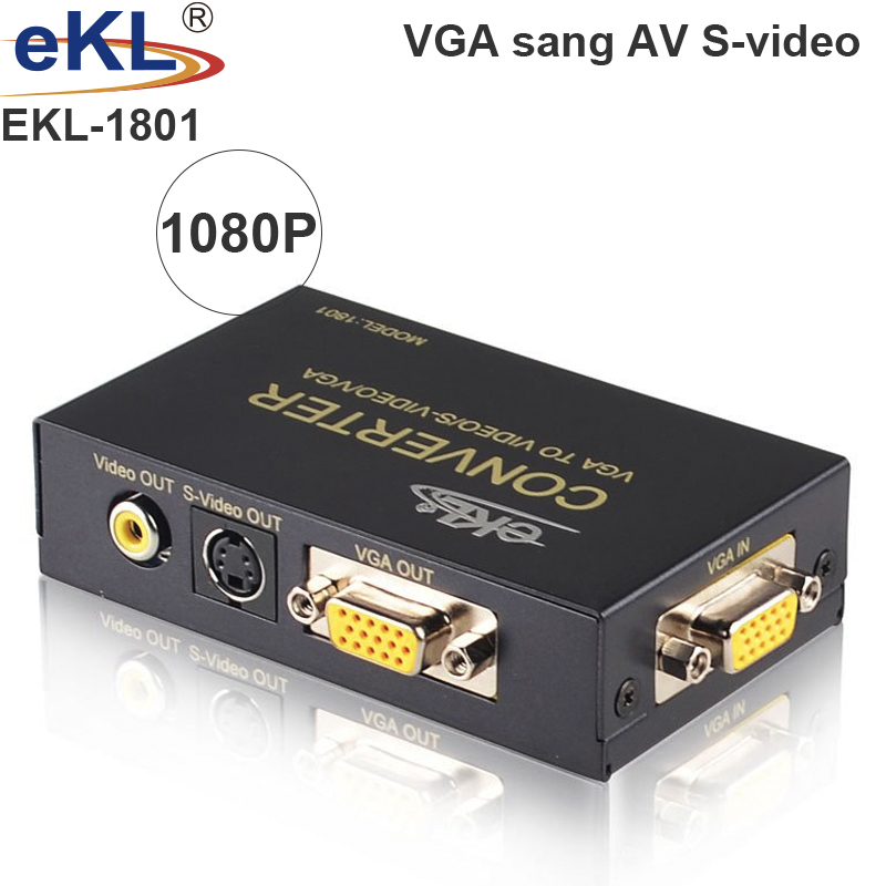 Bộ chuyển đổi VGA to Svideo, AV EKL-1801 chính hãng