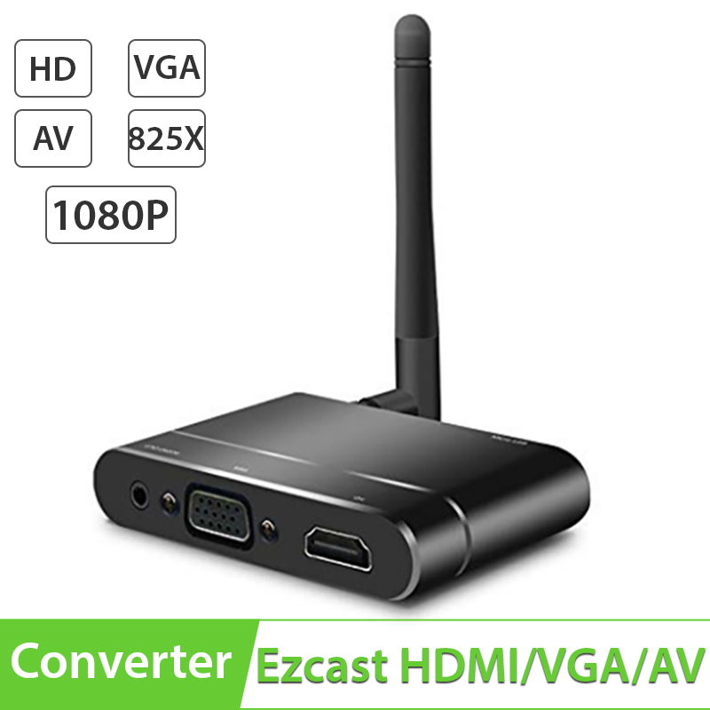 HDMI/VGA không dây Miracast, Air Play 1080P đồng bộ từ màn hình điện thoại Máy tính bảng lên TV Máy chiếu X6W