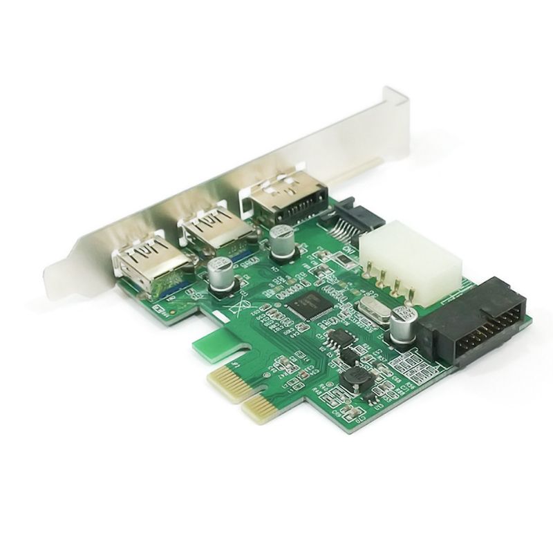  Cạc PCI-E mở rộng ra 2 cổng USB 3.0 1 cổng eSATA hỗ trợ USB 3.0 20PIN NEC D720201 