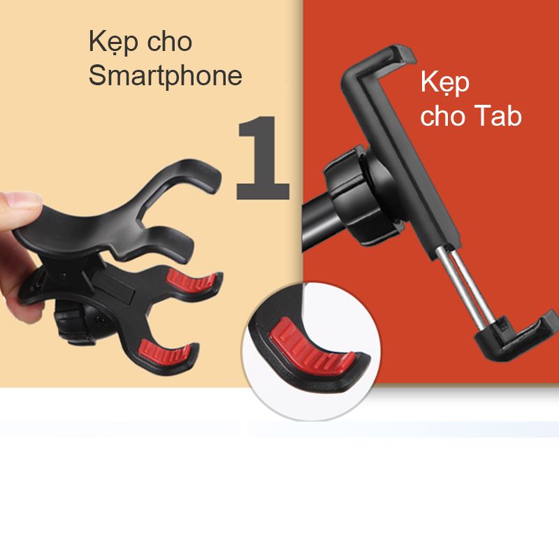  Giá đỡ Smartphone Tab kẹp đầu giường, cạnh bàn 