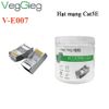 Hạt mạng, đầu bấm mạng CAT5E SFTP  đầu bọc kim loại VegGieg V-E007 ( hộp 100 hạt )