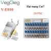 Hạt mạng, đầu bấm mạng CAT7 SFTP  đầu bọc kim loại VegGieg V-E010 ( Vỉ 20 hạt )