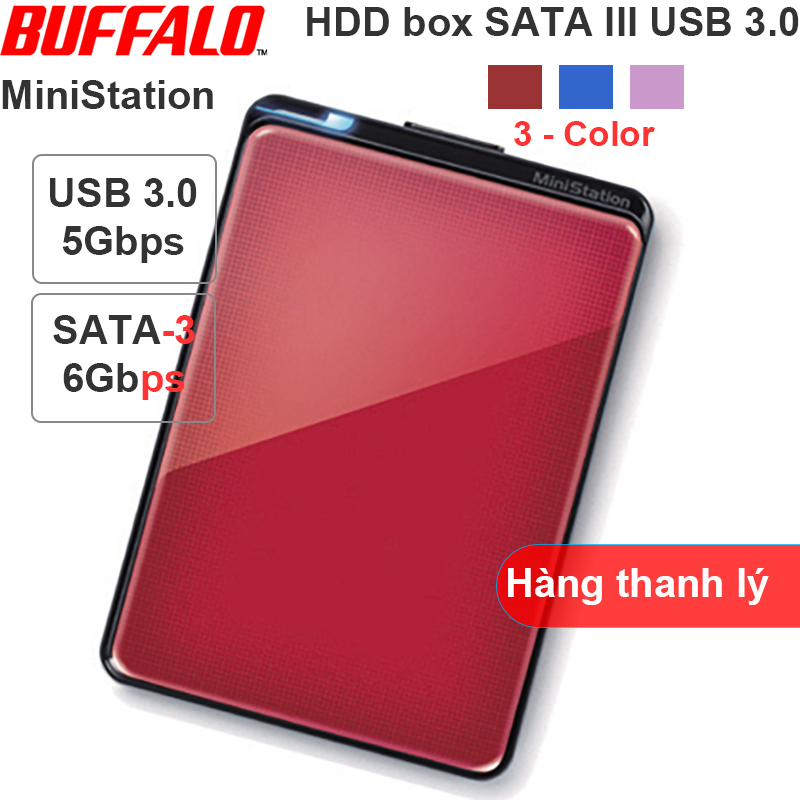 HDD SSD box 2.5 USB 3.0 SATA3 BUFFALO MiniStation