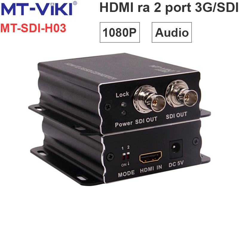 Bộ chuyển đổi HDMI sang 3G SDI 2Port - Bộ chuyển đầu vào HD ra 2 cổng SDI màn hình MT-VIKI MT-SDI-H03