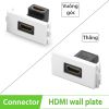 Đế HDMI âm tường loại thẳng và bẻ góc chính hãng UGREEN 20317 20318