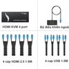 HDMI KVM 4 cổng - KVM HDMI 4 port V2.0 4K60Hz MT-VIKI MT-HK401