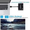 HDMI ra VGA 1080P HDMI 4K Audio 3.5mm 25Cm CableDeconn