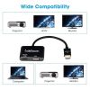 HDMI ra VGA 1080P HDMI 4K Audio 3.5mm 25Cm CableDeconn