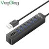 Bộ Chia USB 2.0 ra 6 Cổng USB và Đọc Thẻ Nhớ SD/TF Chính Hãng Veggieg V-C306 - Hub USB 8 trong 1