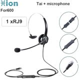  Tai nghe + mic Hion For600 cho tư vấn chăm sóc khách hàng chân RJ9 cho điện thoại để bàn 