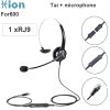 Tai nghe + mic Hion For600 cho tư vấn chăm sóc khách hàng chân RJ9 cho điện thoại để bàn